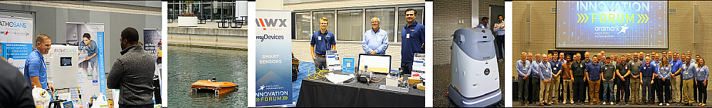 a collage of images from the Facilities Management Innovation Forum